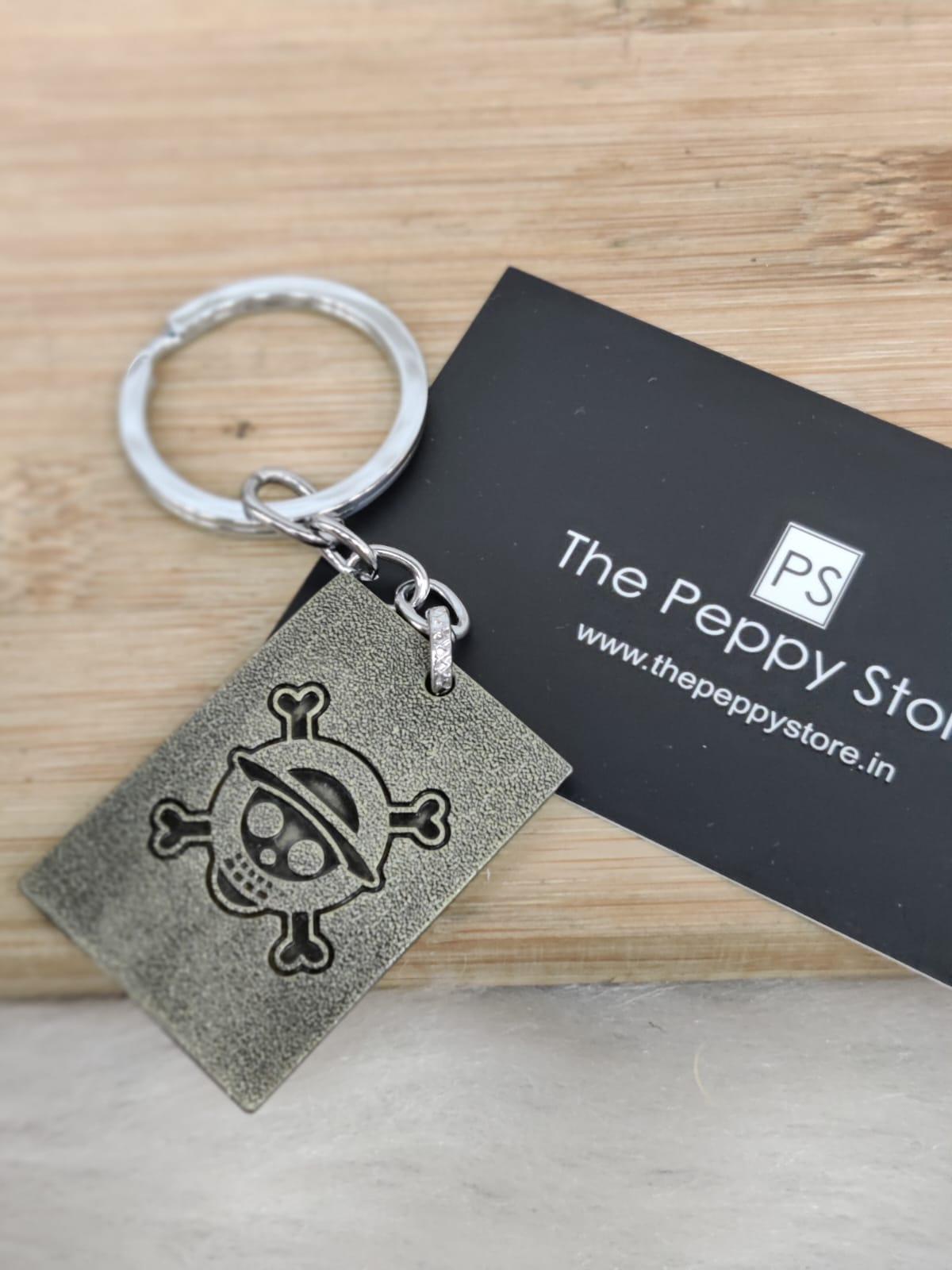 One Piece Wanted Metal Keychain - ThePeppyStore