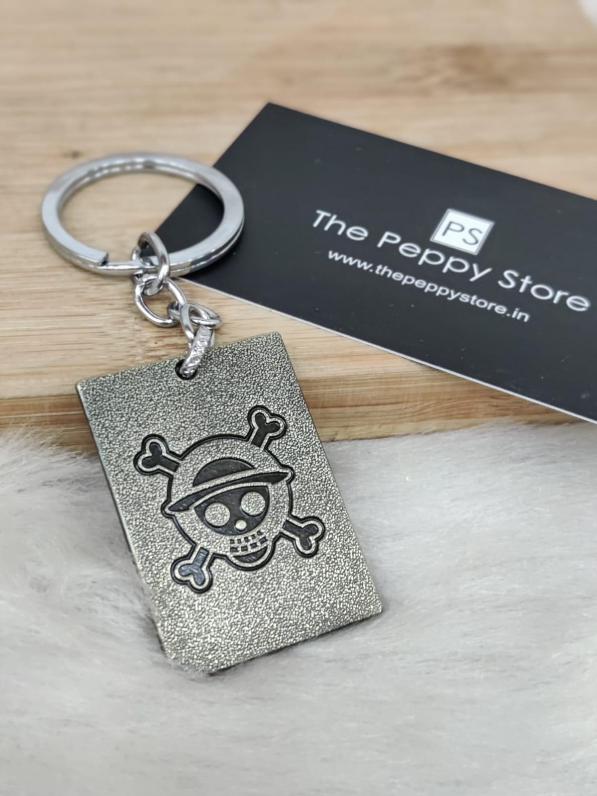 One Piece Wanted Metal Keychain - ThePeppyStore