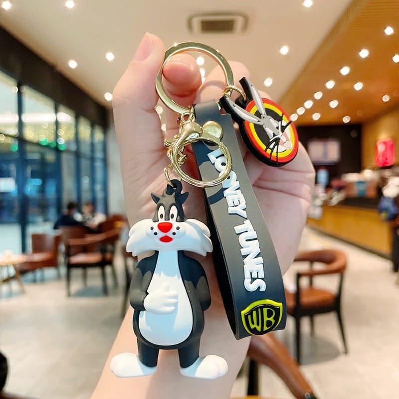 Sylvester Keychain with Bagcharm and Strap - ThePeppyStore