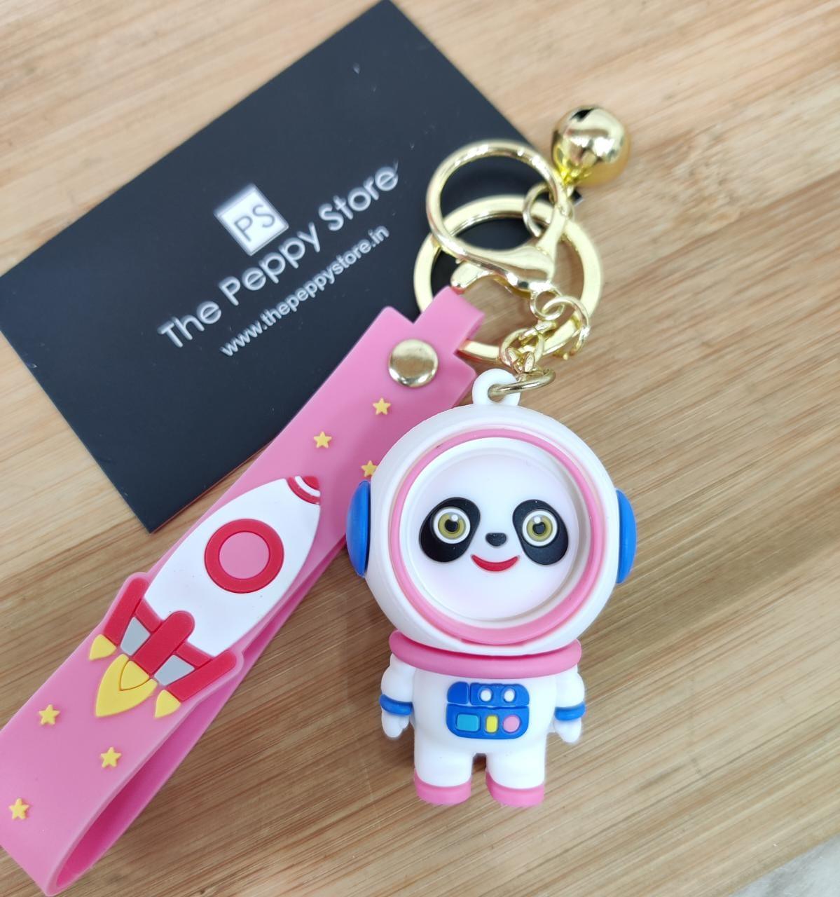 Panda Keychains With Bagcharm and Strap - ThePeppyStore