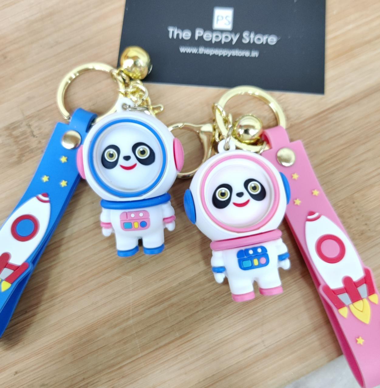 Panda Keychains With Bagcharm and Strap - ThePeppyStore