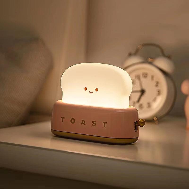 Cute Toast Night Light -  Chargeable Lamp - ThePeppyStore