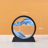 3D Moving Sand Art Hour Glass Show Piece - ThePeppyStore