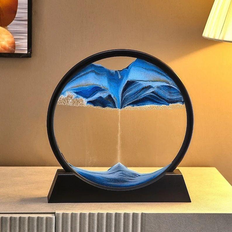 3D Moving Sand Art Hour Glass Show Piece - ThePeppyStore