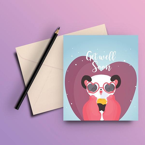 Cute Cat Get Well Soon Greeting Card - ThePeppyStore