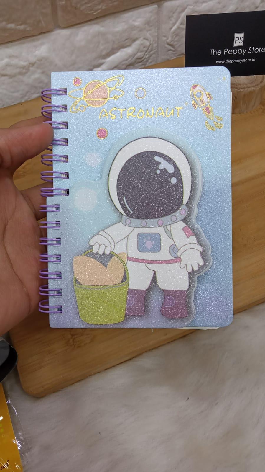 Astronaut Mini Spiral Diary - ThePeppyStore