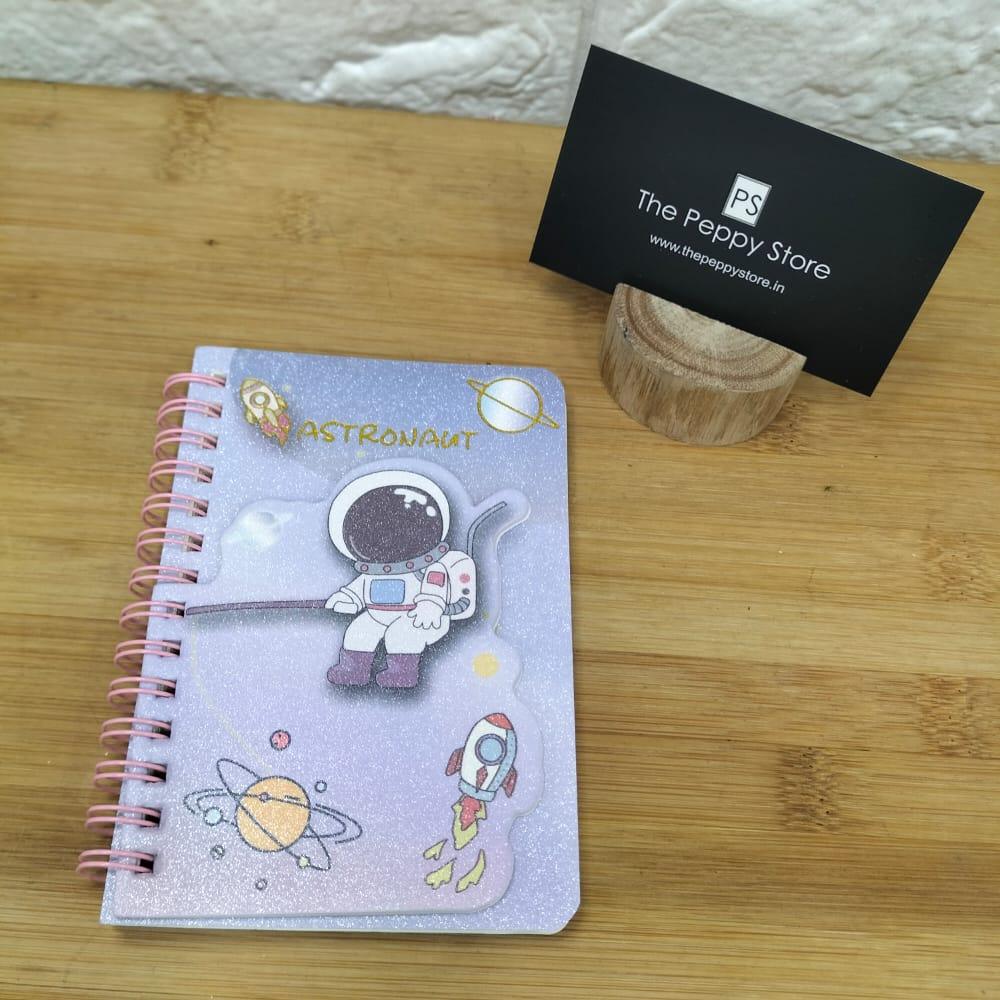 Astronaut Mini Spiral Diary - ThePeppyStore