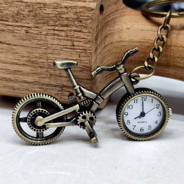 Bicycle Pocket Watch with Keychain - ThePeppyStore