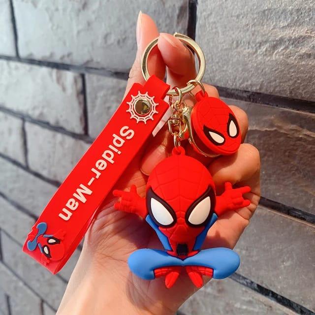 Spiderman Silicon Keychain + Bag Charm with Strap - ThePeppyStore