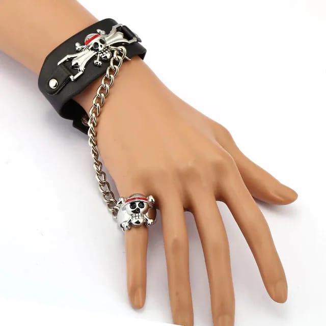 One Piece Wrist Band with Ring - ThePeppyStore