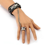 One Piece Wrist Band with Ring - ThePeppyStore