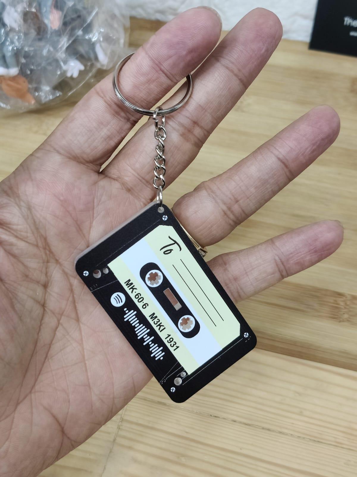 Personalised Spotify Mixtape Keychain (No COD Available On Personalised Orders) - ThePeppyStore