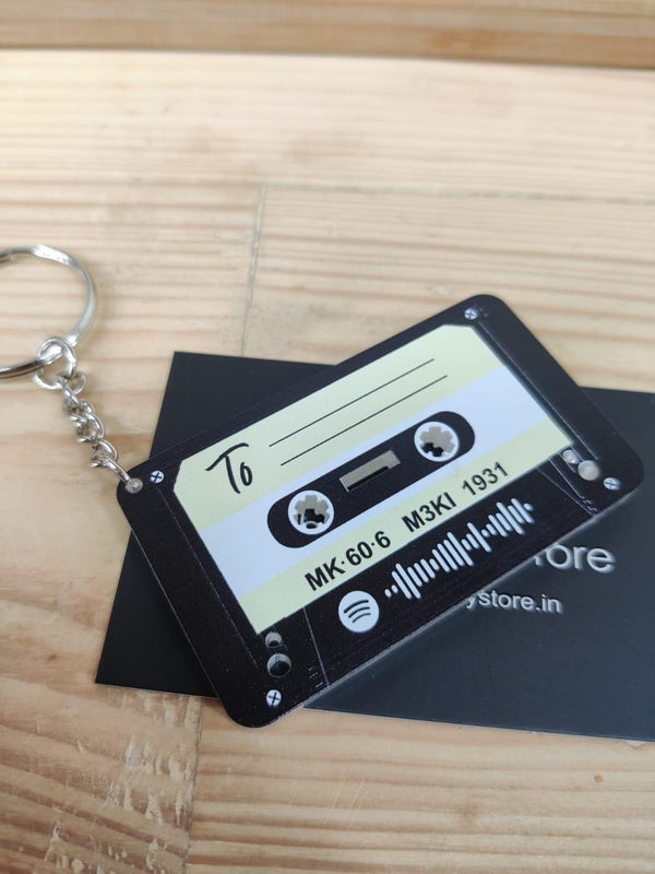 Personalised Spotify Mixtape Keychain (No COD Available On Personalised Orders) - ThePeppyStore