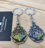 Harry Potter Hogwarts Logo Keychain - ThePeppyStore