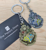 Harry Potter Hogwarts Logo Keychain - ThePeppyStore