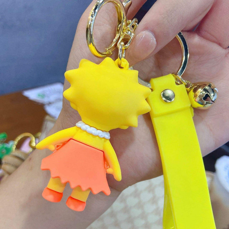 Quirky Silicon 3D Keychain with Bagcharm and Strap (Select From Drop Down Menu) - ThePeppyStore