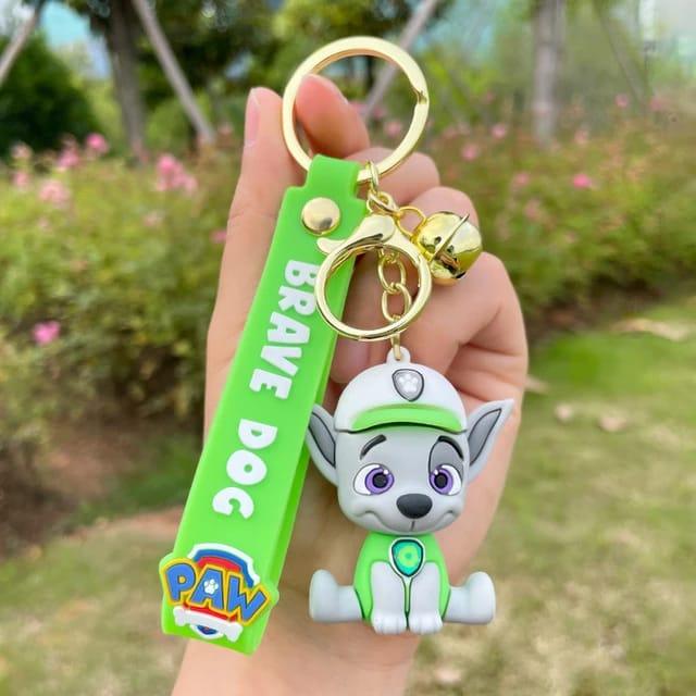 Dog Silicon Keychain with Bagcharm and Strap (Select From Drop Down Menu) - ThePeppyStore