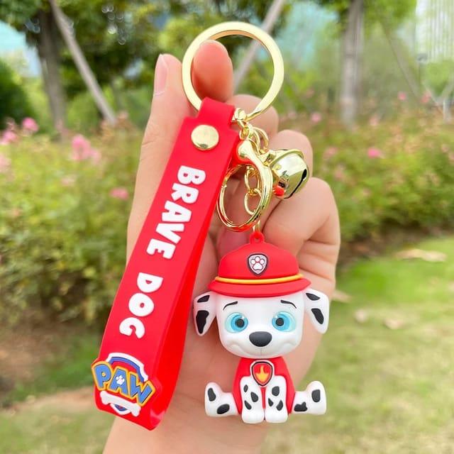 Dog Silicon Keychain with Bagcharm and Strap (Select From Drop Down Menu) - ThePeppyStore