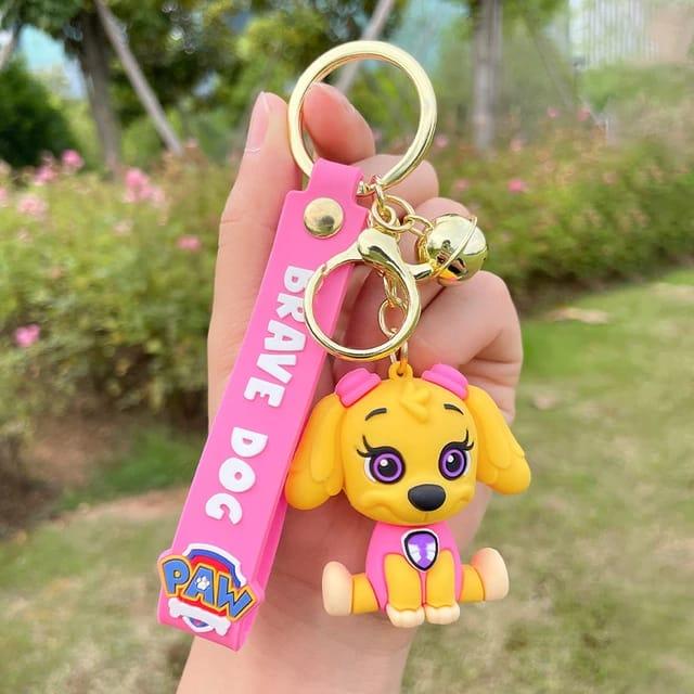 Dog Silicon Keychain with Bagcharm and Strap (Select From Drop Down Menu) - ThePeppyStore