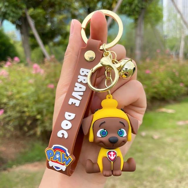 Dog Silicon Keychain with Bagcharm and Strap (Select From Drop Down Menu) - ThePeppyStore