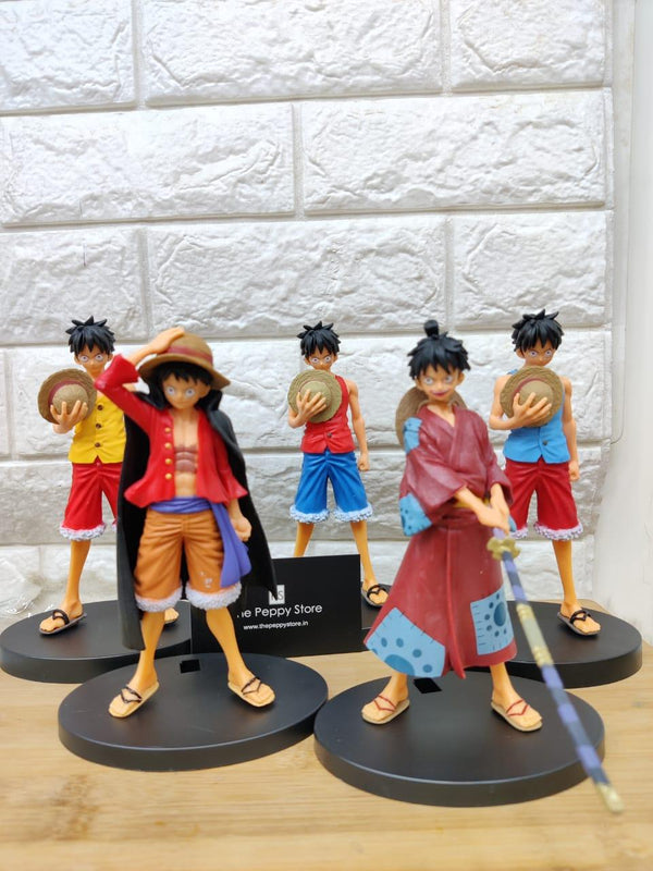One Piece - Luffy Action Figure 6.5-7 Inches (Select From Drop Down) - ThePeppyStore
