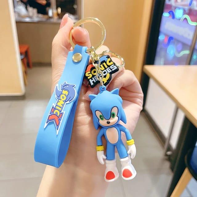 Sonic Silicon Keychain + Bag Charm with Strap (Select From Drop Down Menu) - ThePeppyStore