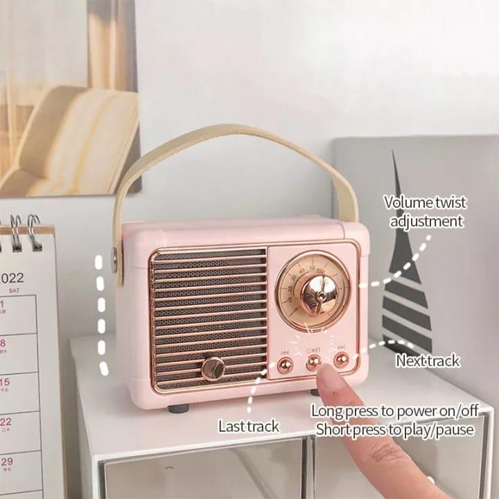 Aesthetic Retro Bluetooth Speaker (Select From DropDown) - ThePeppyStore