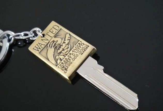 One Piece Wanted Metal Keychain - ThePeppyStore