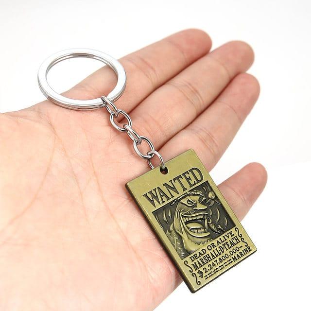 One Piece Wanted Metal Keychain - ThePeppyStore