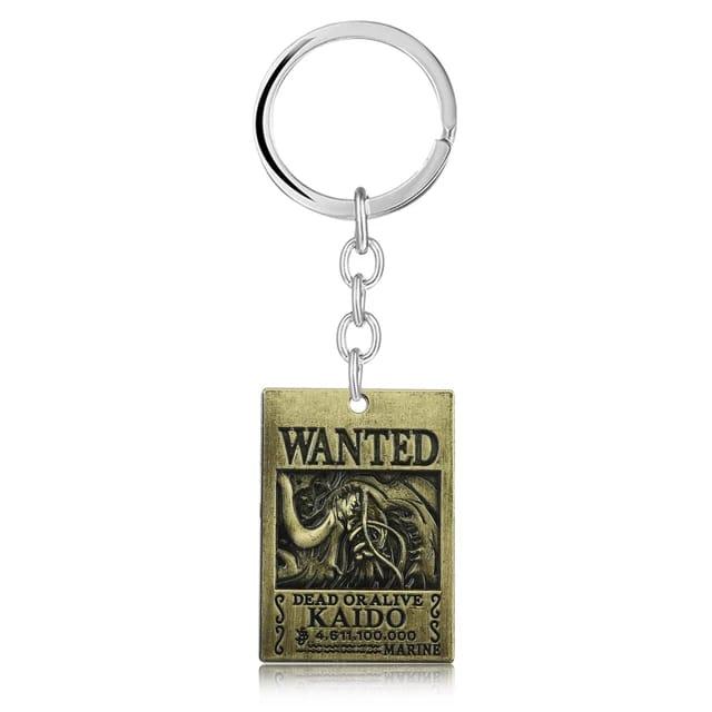 One Piece Wanted Metal Keychain - ThePeppyStore