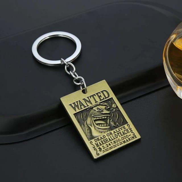 One Piece Wanted Metal Keychain - ThePeppyStore