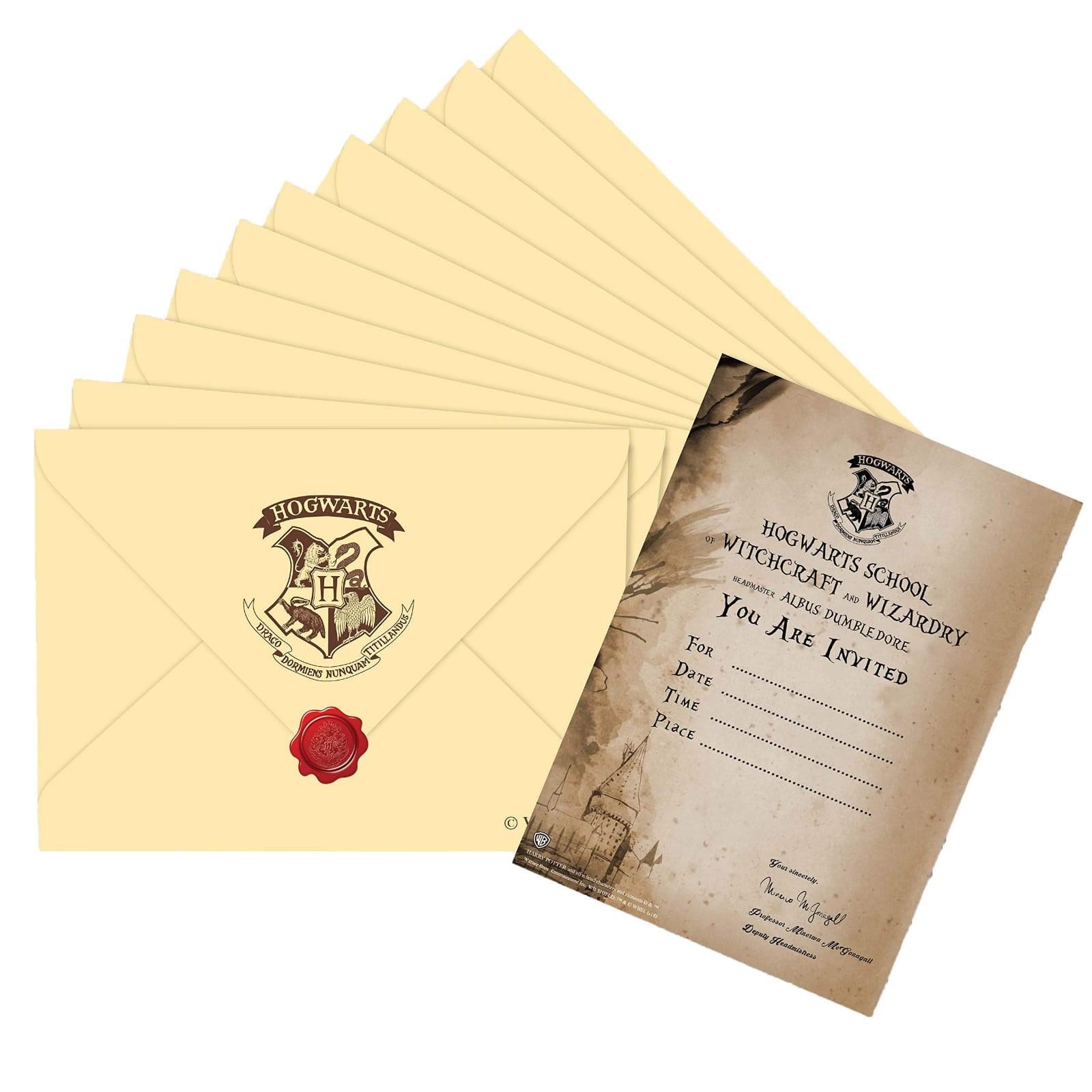 Harry Potter Invitation Card (Pack of 10 Cards) - ThePeppyStore