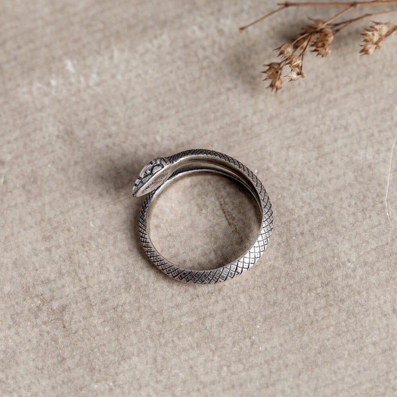 Silver Snake Ring - ThePeppyStore