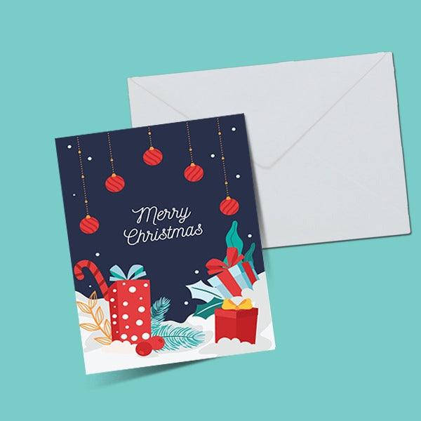Merry Christmas Greeting Card - ThePeppyStore