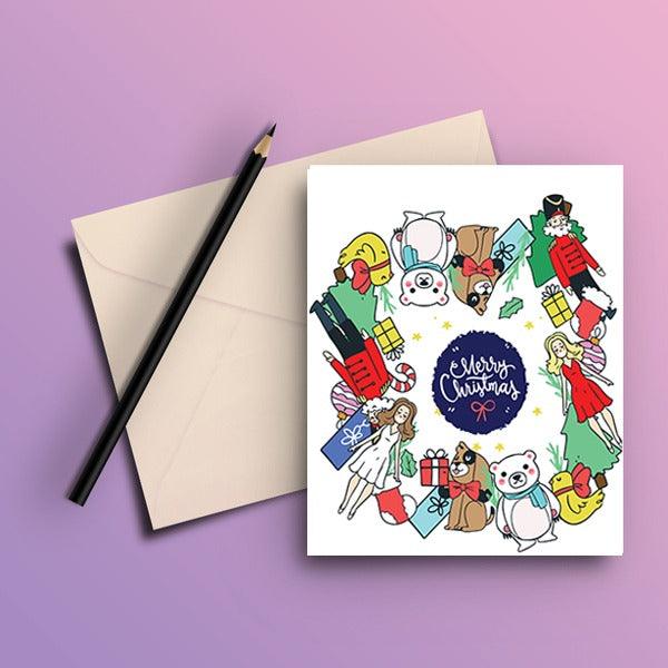 Merry Christmas Greeting Card - ThePeppyStore