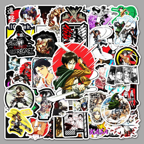 Attack On Titan Stickers (Pack of 50 Stickers) - ThePeppyStore