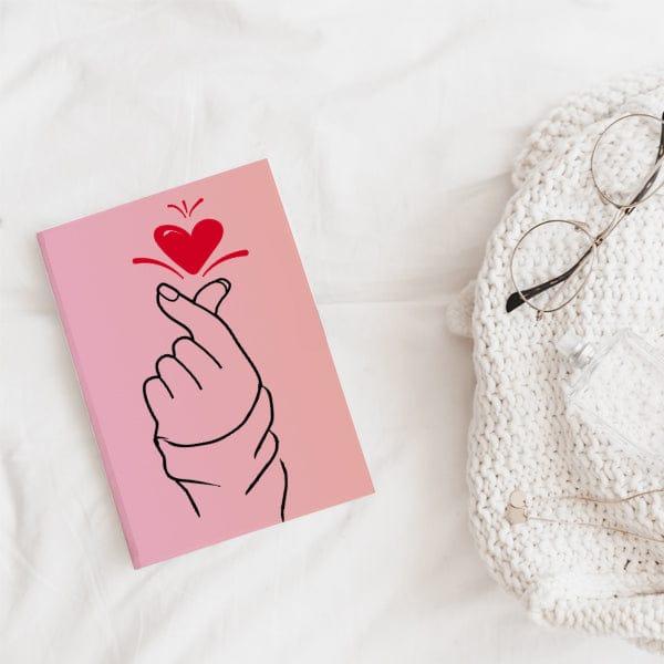 Korean Love Softcover Notebook - ThePeppyStore