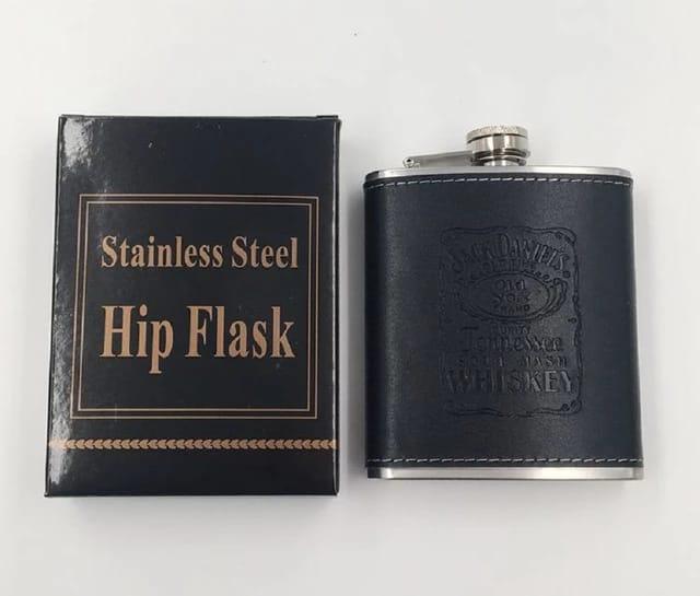 Jack Daniels Hip Flask - Black - ThePeppyStore