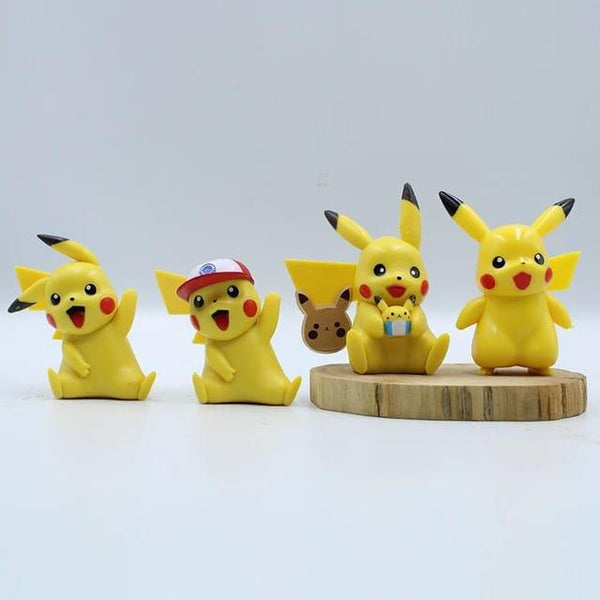 Pikachu Figure Set of 4Pcs - 8-9cm - ThePeppyStore