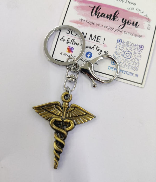 Doctor Symbol Metal Keychain (Select From Drop Down Menu) - ThePeppyStore