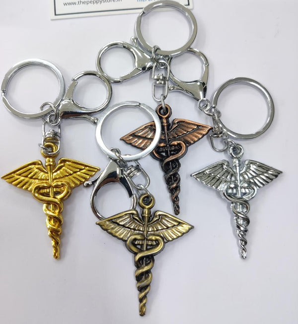 Doctor Symbol Metal Keychain (Select From Drop Down Menu) - ThePeppyStore