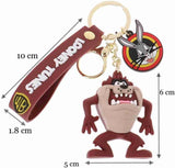 Taz Tasmanian Keychain with Bagcharm and Strap - ThePeppyStore