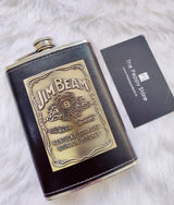 Jim Beam Hip Flask - Black - ThePeppyStore