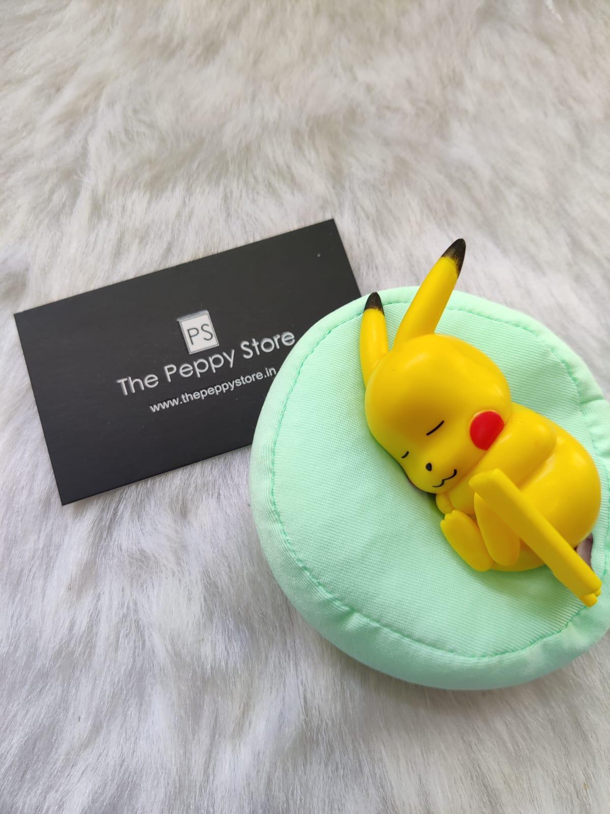 Pokemon Sleeping Figures With Pillow (Select From Drop Down Menu) - ThePeppyStore