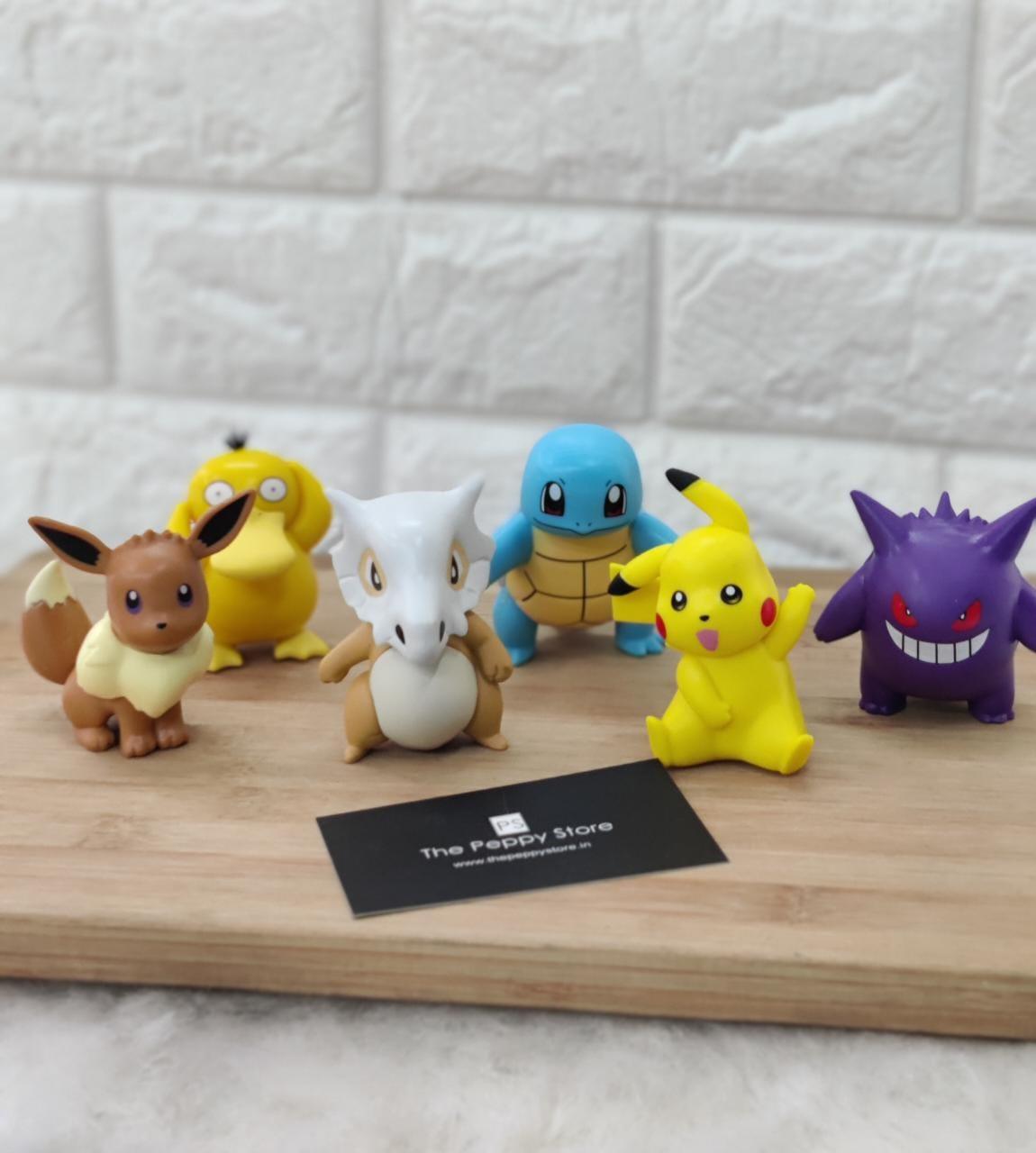 Pokemon Collectable Figures Set of 6 - (6-10 cm Figure) - ThePeppyStore