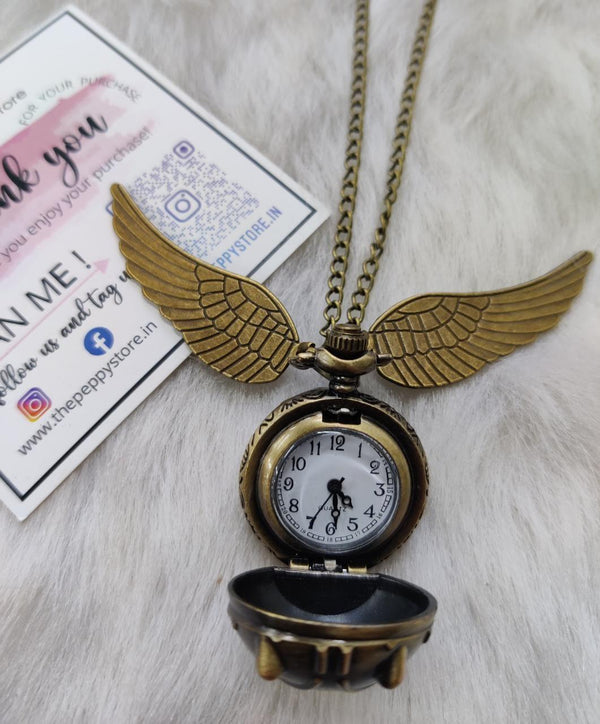 Harry Potter Vintage Pocket Watch With Wearable Chain - ThePeppyStore