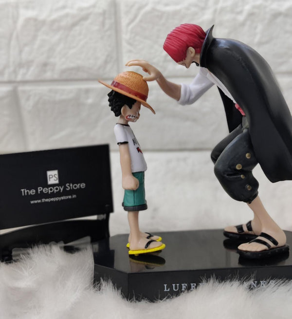 One Piece Monkey D'Luffy And Shanks Figure (18 cm) - ThePeppyStore
