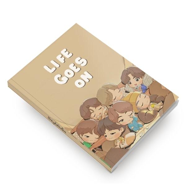 BTS Life Goes On Soft Cover Notebook - ThePeppyStore