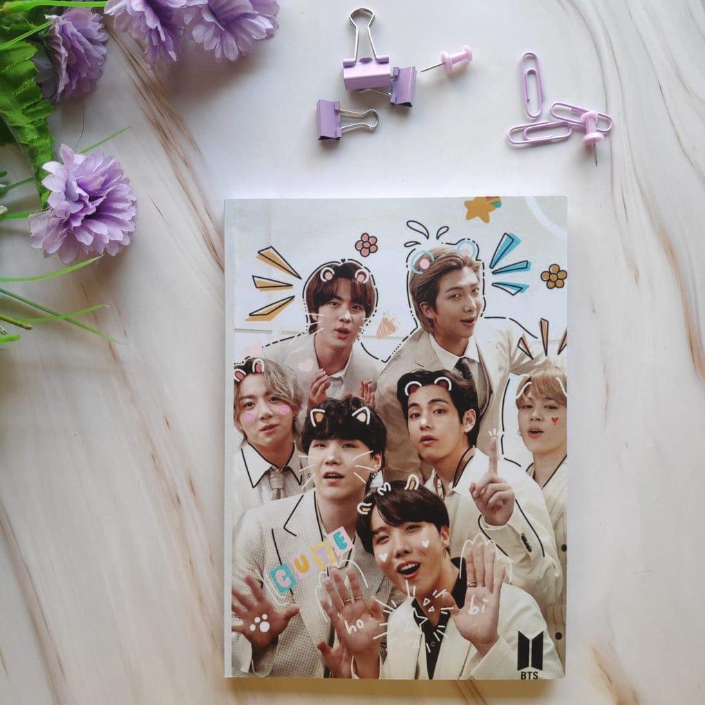 BTS All Characters Face Soft Cover Notebook - ThePeppyStore