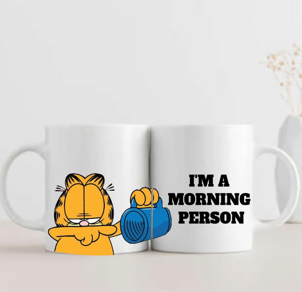 Garfield - I'm a Morning Person 3D Ceramic Mug - ThePeppyStore